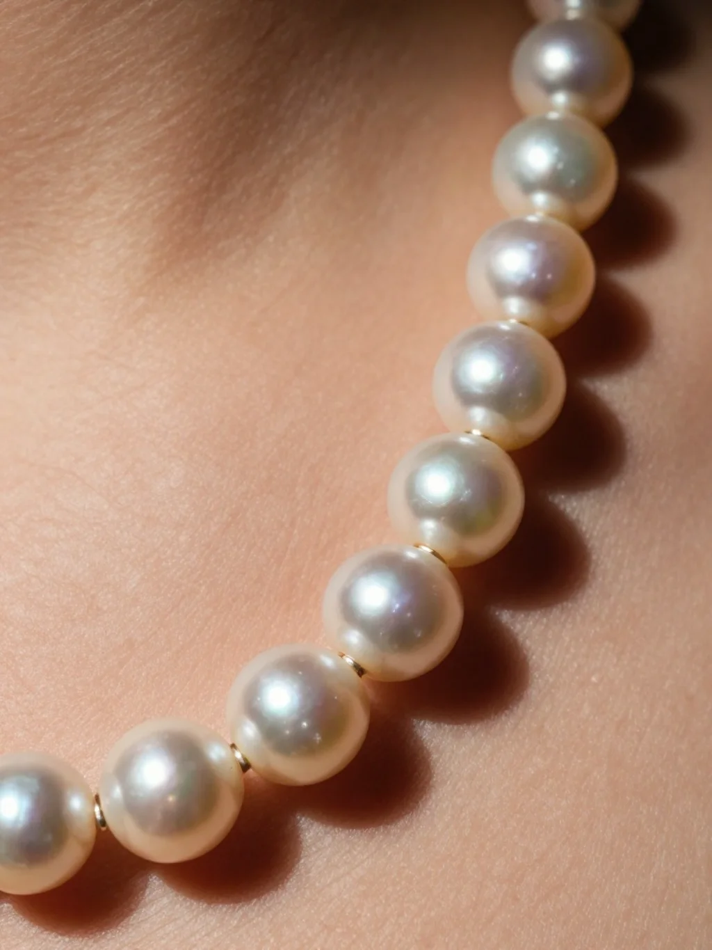 Pearl Necklace Tattoos That Drape the Collarbone Like Actual Heirloom Jewelry