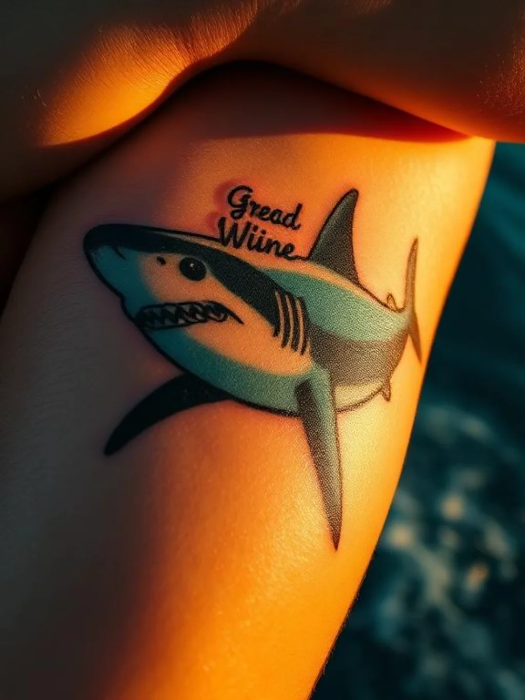 The Hidden Meaning Behind a Great White Etched Into Skin