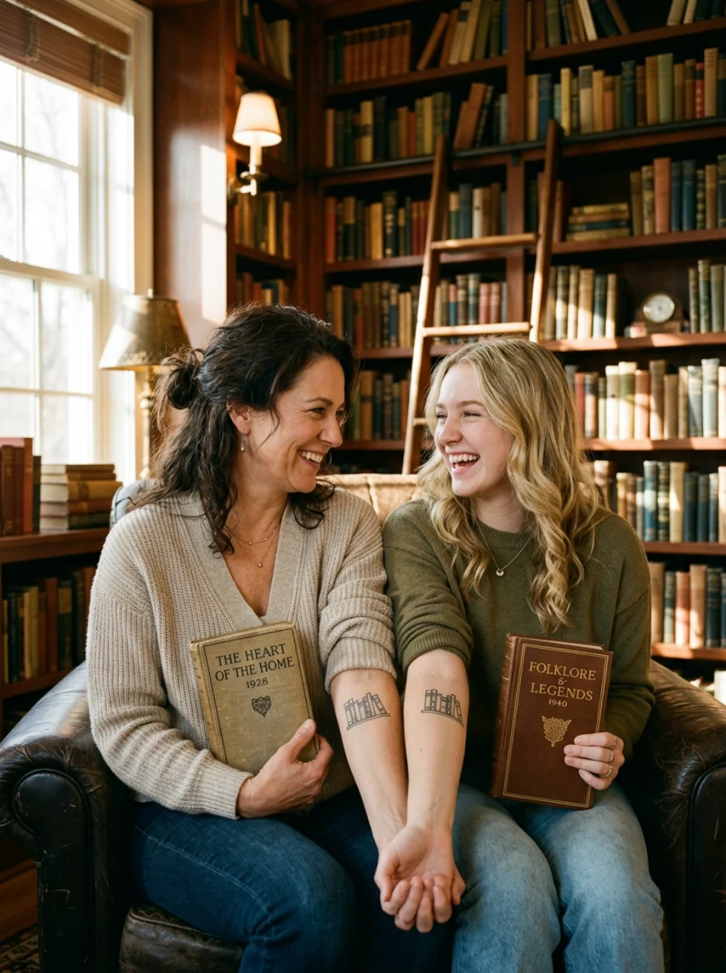 Generational Bookshelves Passed Down Through Family Ink