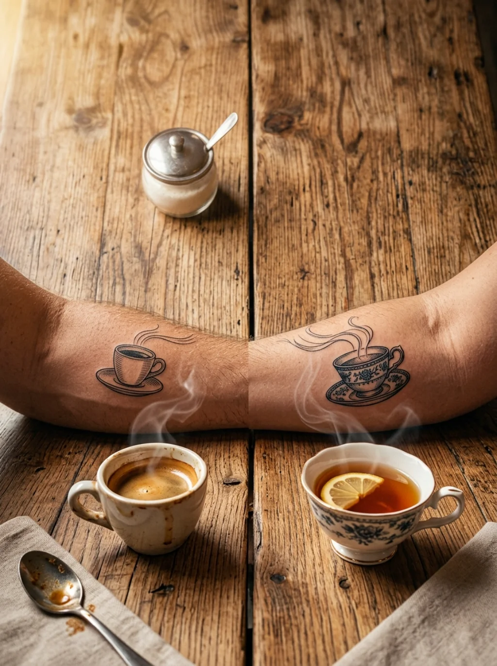 Coffee and Tea Cups Prove Opposites Somehow Brew the Strongest Bond
