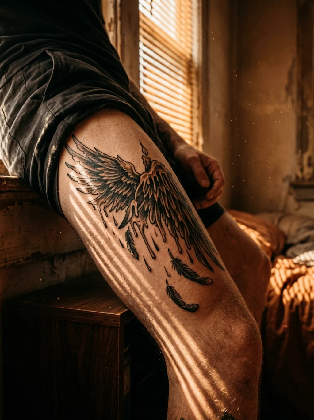 Icarus Falls Forever Frozen in Ink as a Warning Against Flying Too High