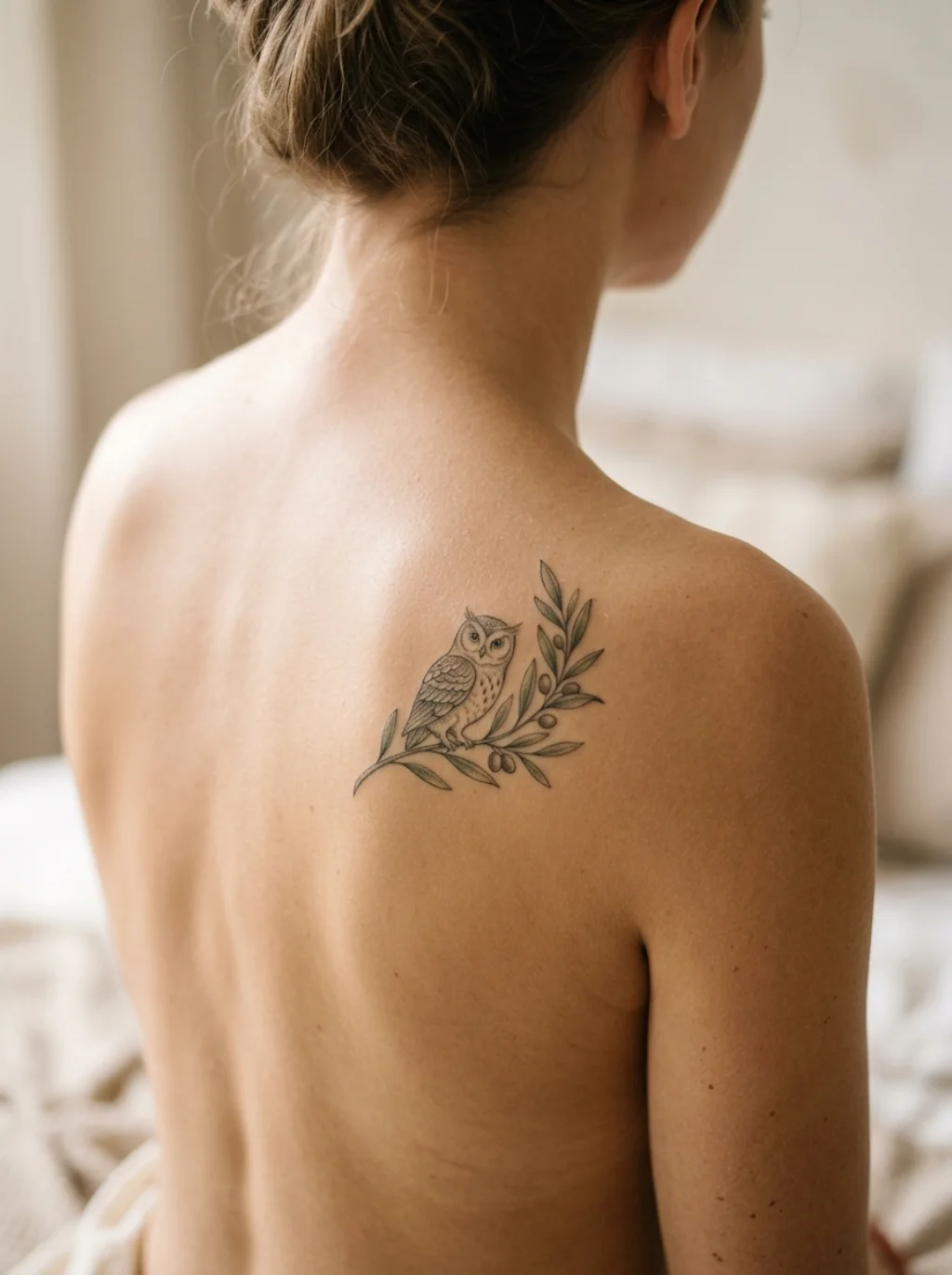 Greek Mythology Tattoo Ideas Hidden Quietly in the Curve of a Shoulder Blade