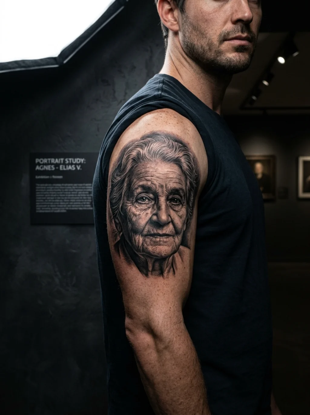 Portrait Ink Bringing His Face Back Into the Light of Day