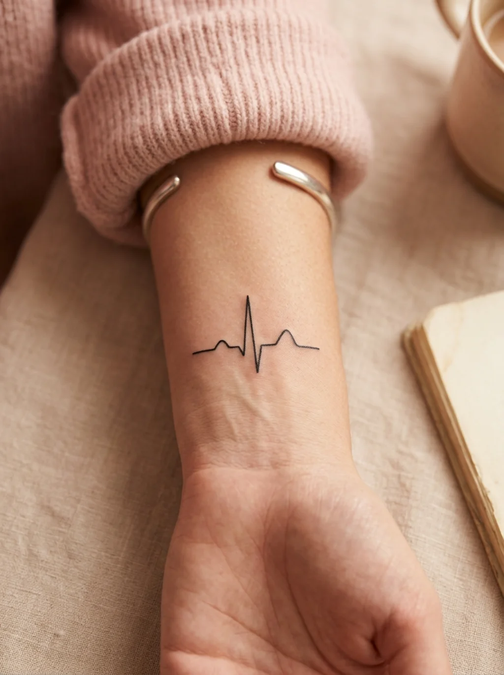 A Single Heartbeat Line Traces the Moment Someone Changed You