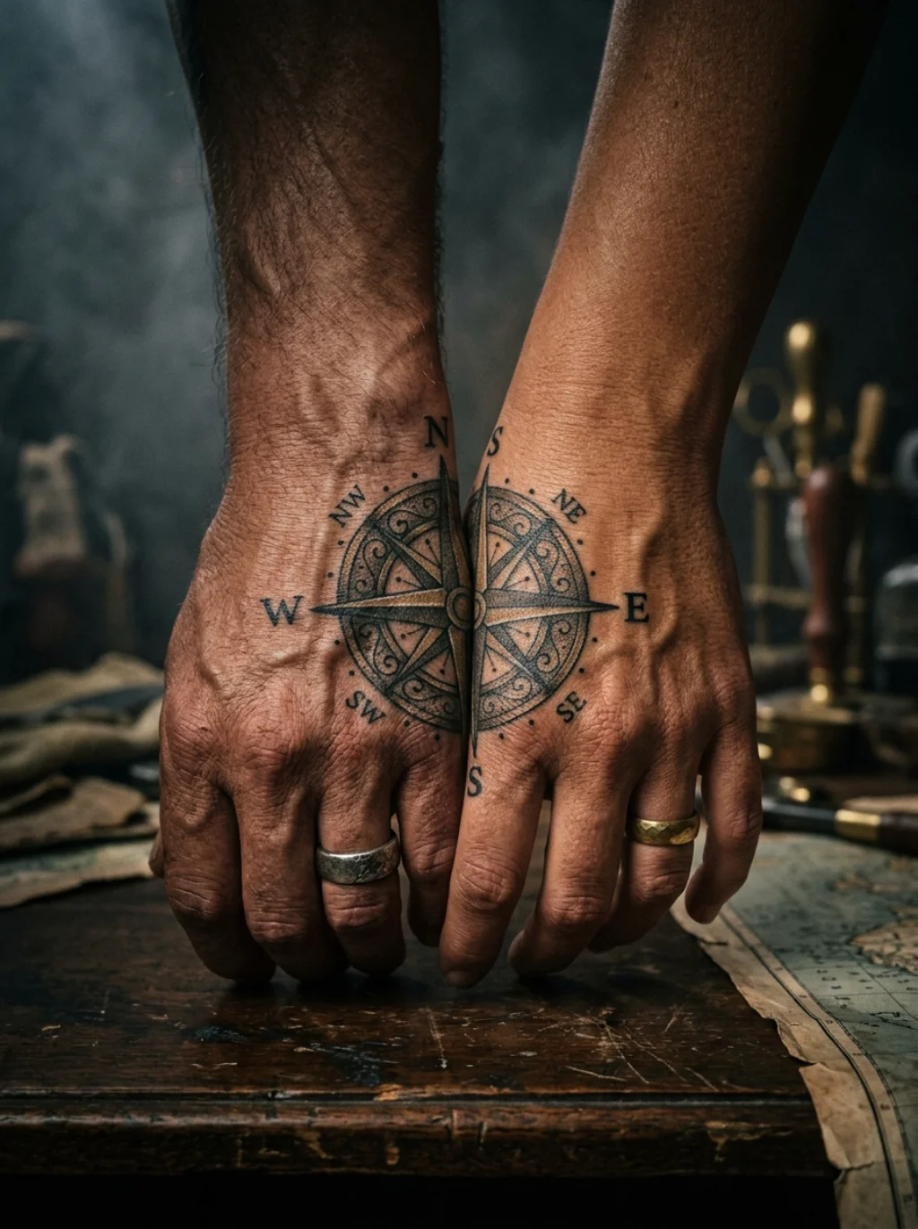 A Single Compass Points Home to Whoever Stands Beside You Always