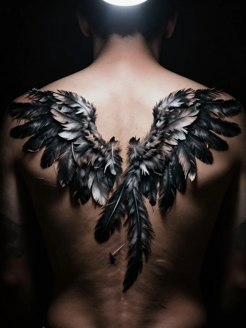 Fallen Angel Wings Tattoo Designs and the Raw Power of Sacred Imperfection
