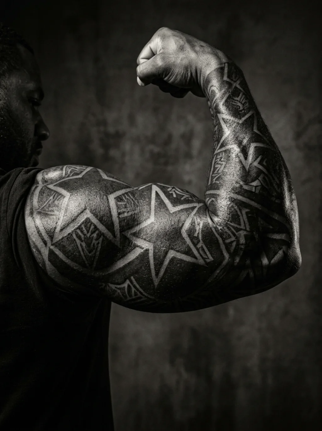 Blackwork Stars Turn Simple Lines Into Something Almost Sacred