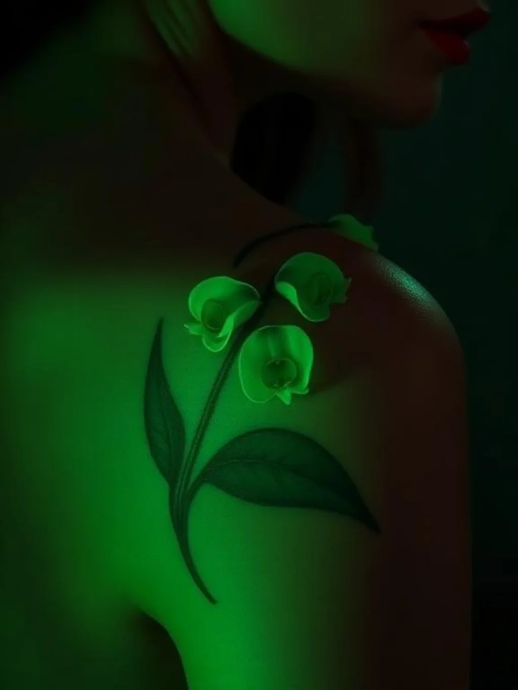 Emerald Green Ink Ties an Entire Birthstone Into One Floral Design