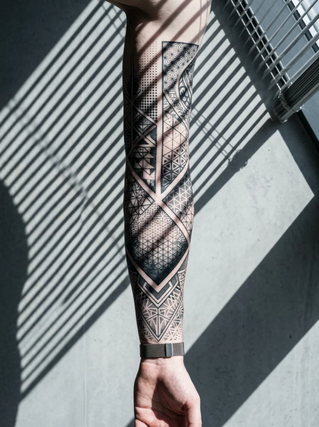 Geometric Micro Forms That Lock a Sleeve Into Mathematical Cohesion