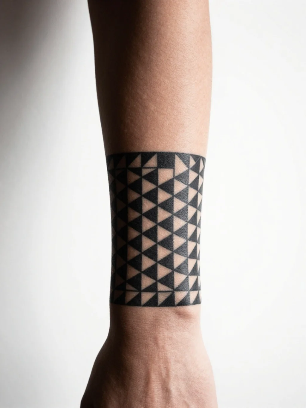 Blackwork Wrist Bracelet Tattoos Built From Bold Pattern and Pure Conviction