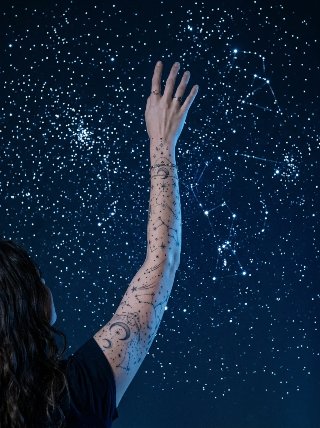 Celestial Stars Moons and Constellations That Live Between the Bigger Motifs