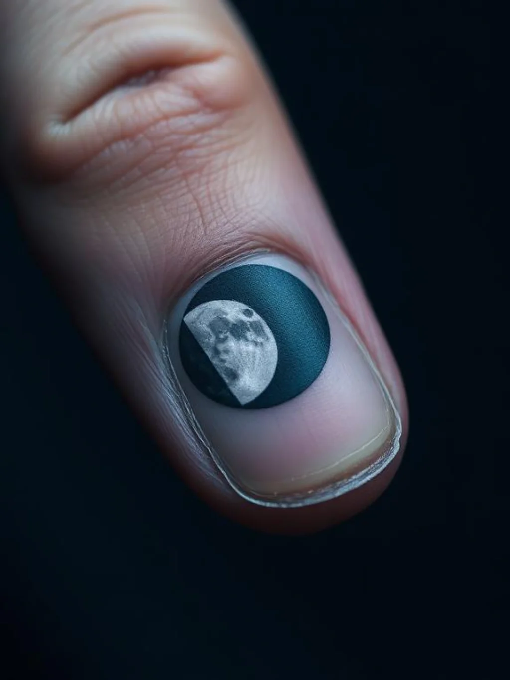 Moon Phases Tracing the Curve of Your Thumb