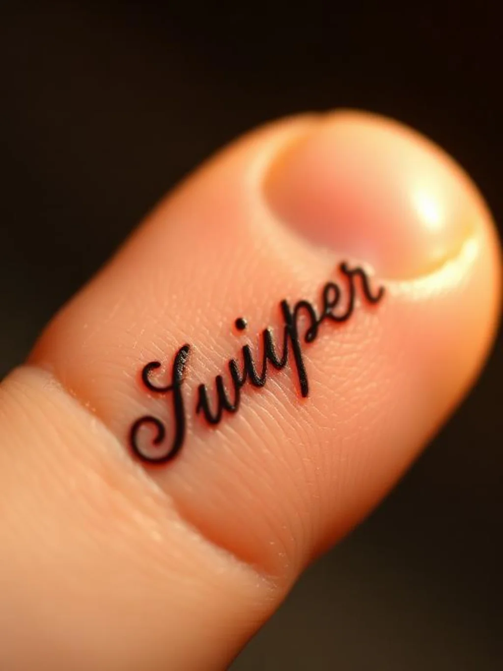 A Script Whisper Hidden Along Your Index Finger