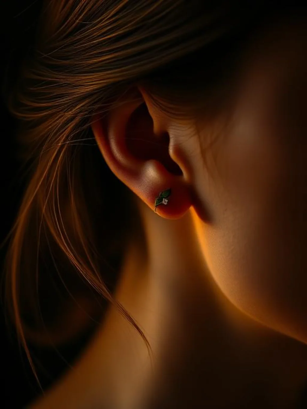 A Single Stem Behind the Ear Says More Than Any Bouquet Could
