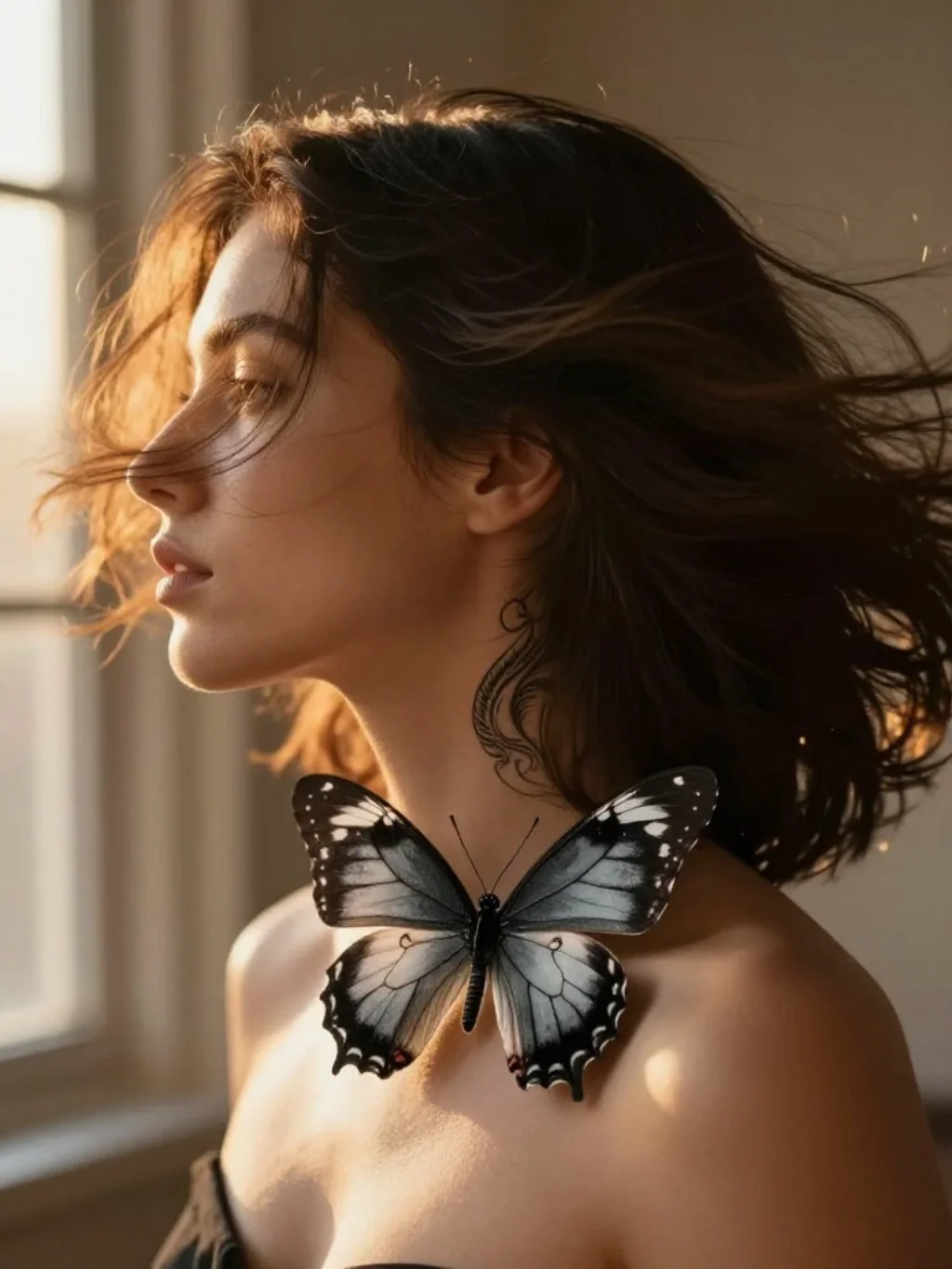 Butterfly Neck Tattoos and the Transformation Story Written on the Skin