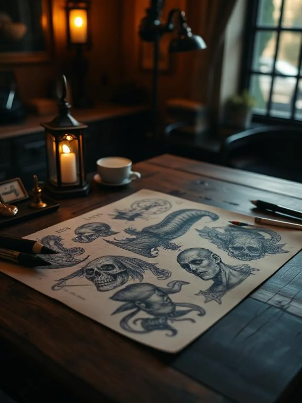 Curating Timeless Morbid Elegance Through Bespoke Spooky Tattoo Ideas