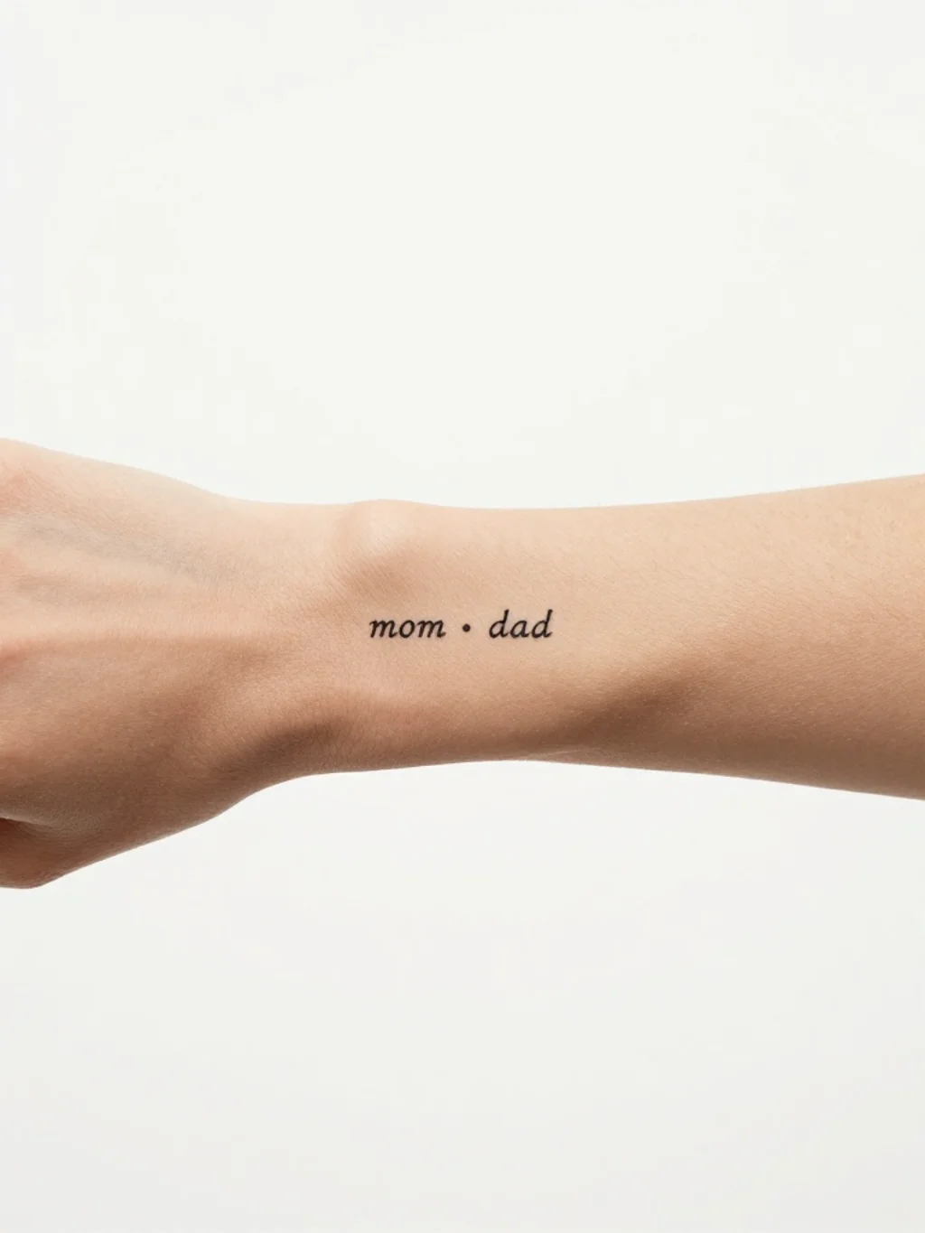 Small and Minimalist Mom Dad Tattoo Ideas That Speak Volumes Quietly