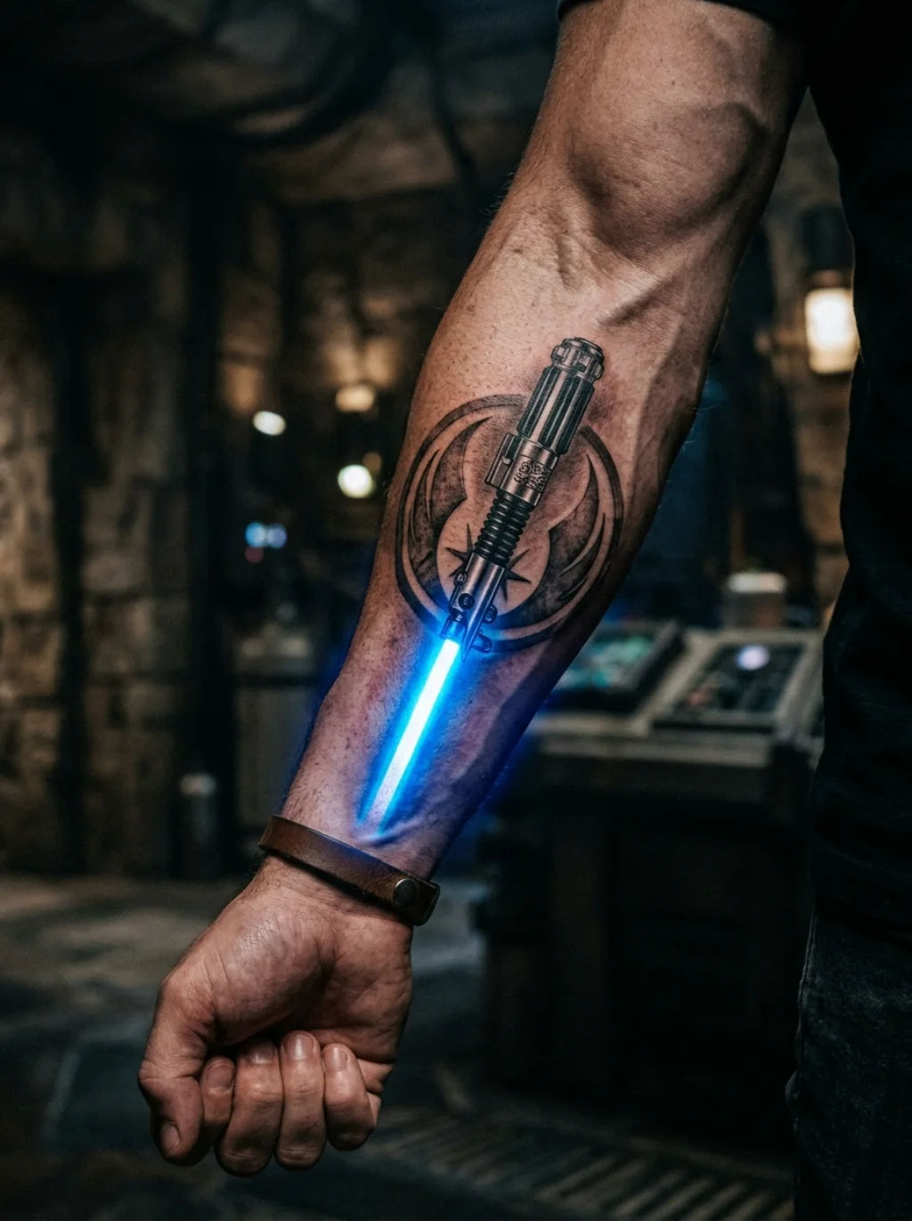 The Blue Blade — Jedi Honor Worn as a Permanent Mark of Conviction