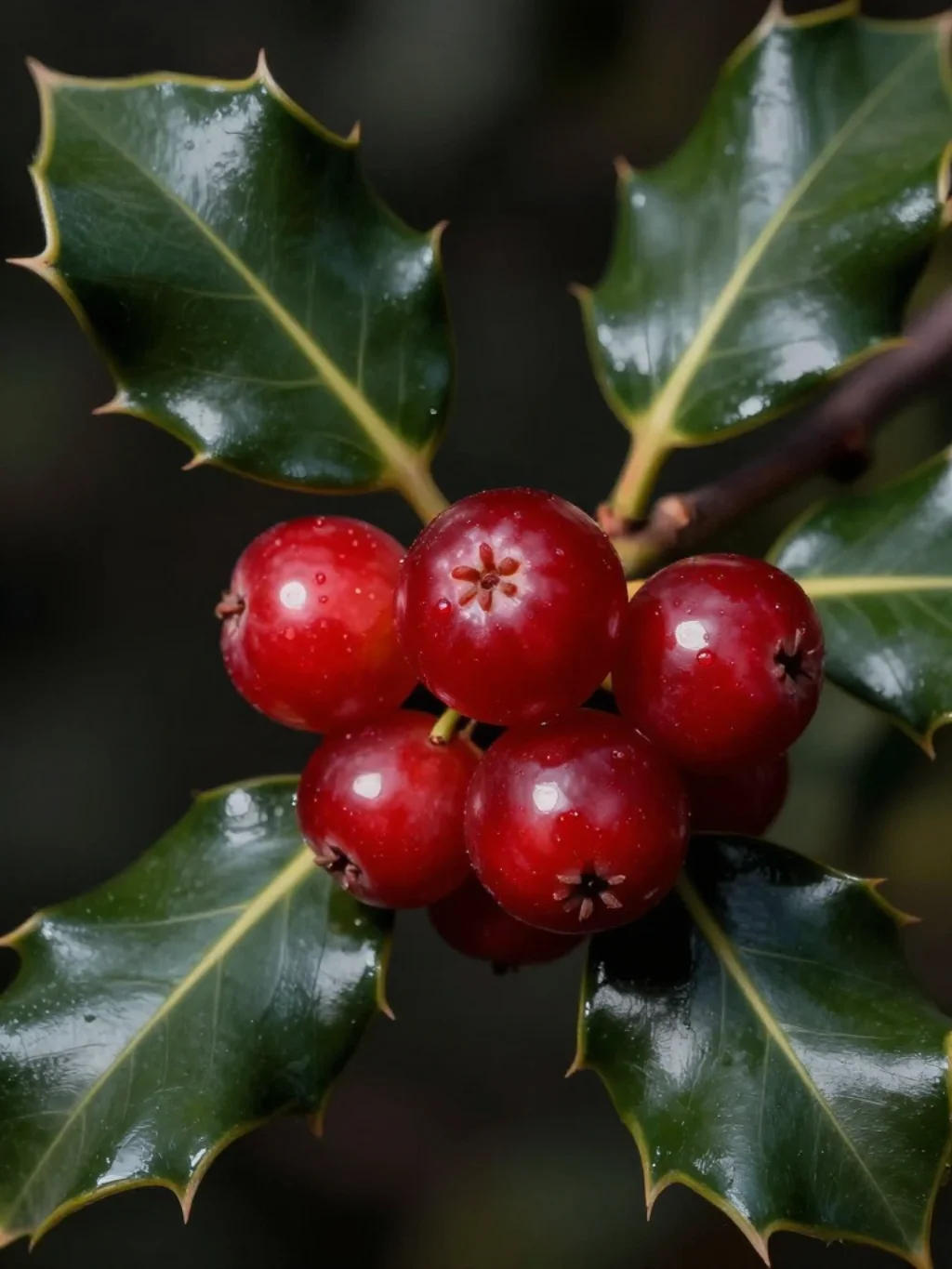 Holly Berry Clusters That Make a December Tattoo Impossible to Ignore