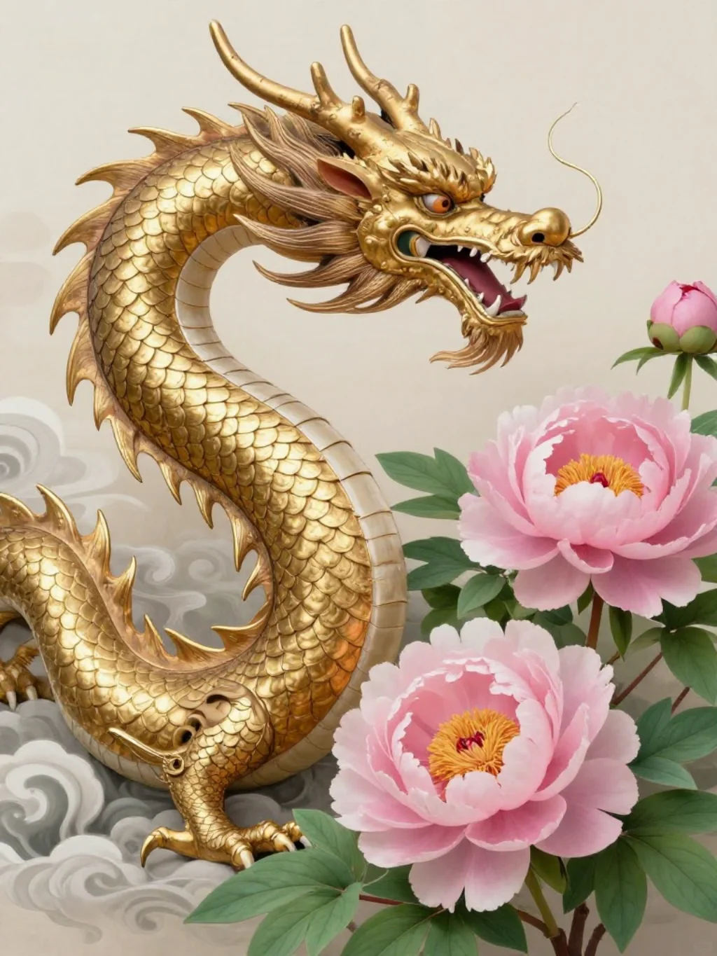 The Dragon and the Peony: When Power Meets Delicate Beauty