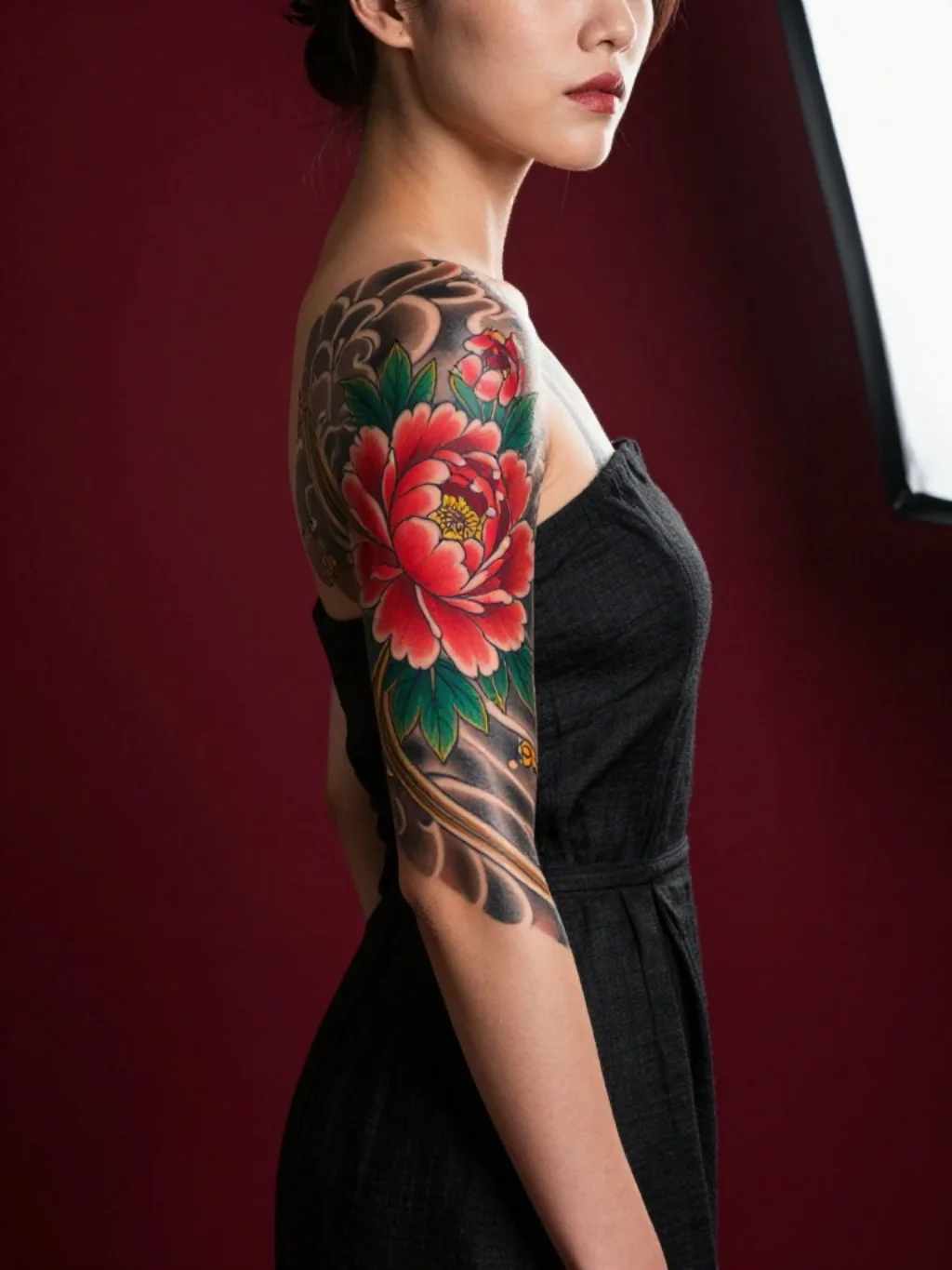 Japanese Peony Tattoos for Women: Bold Femininity Rooted in Ancient Art