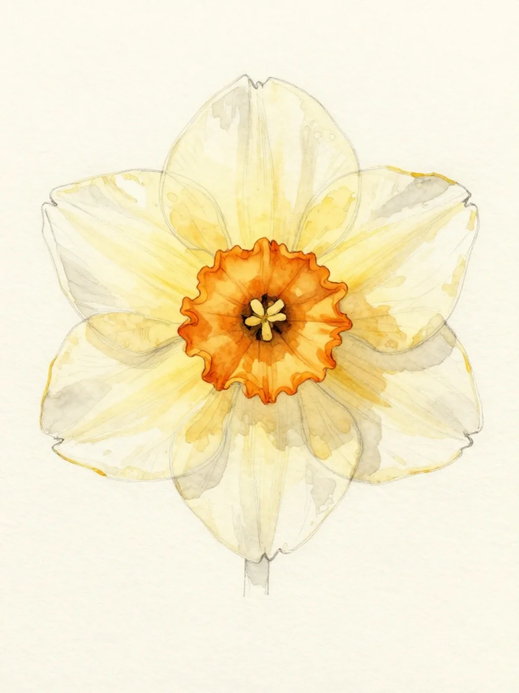 Watercolor December Birth Flower Tattoos Painted Directly on Your Skin