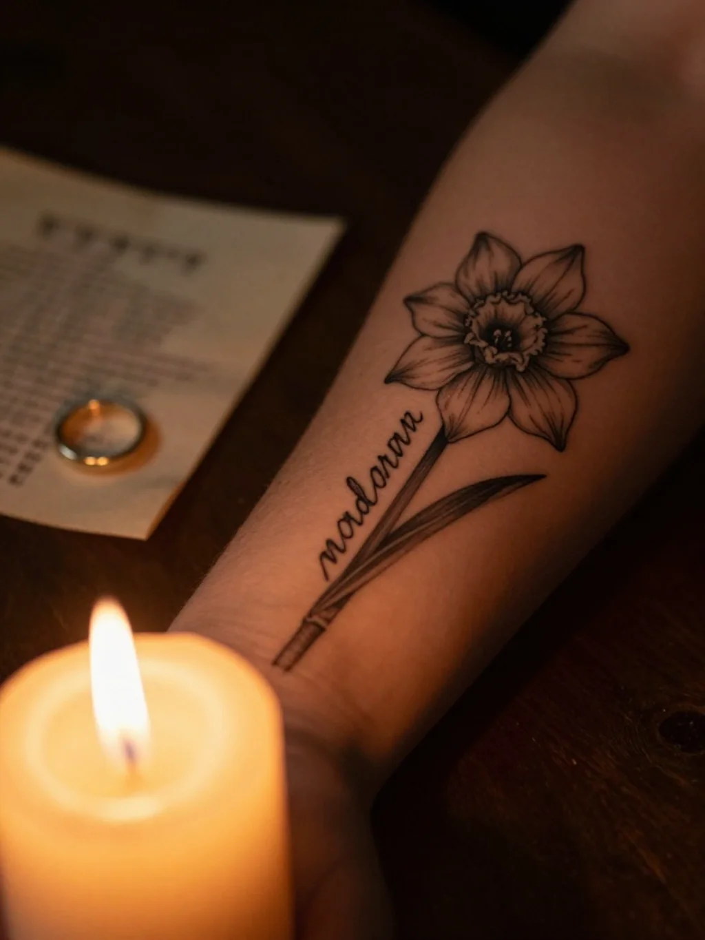Memorial December Birth Flower Tattoos That Carry the Weight of a Name