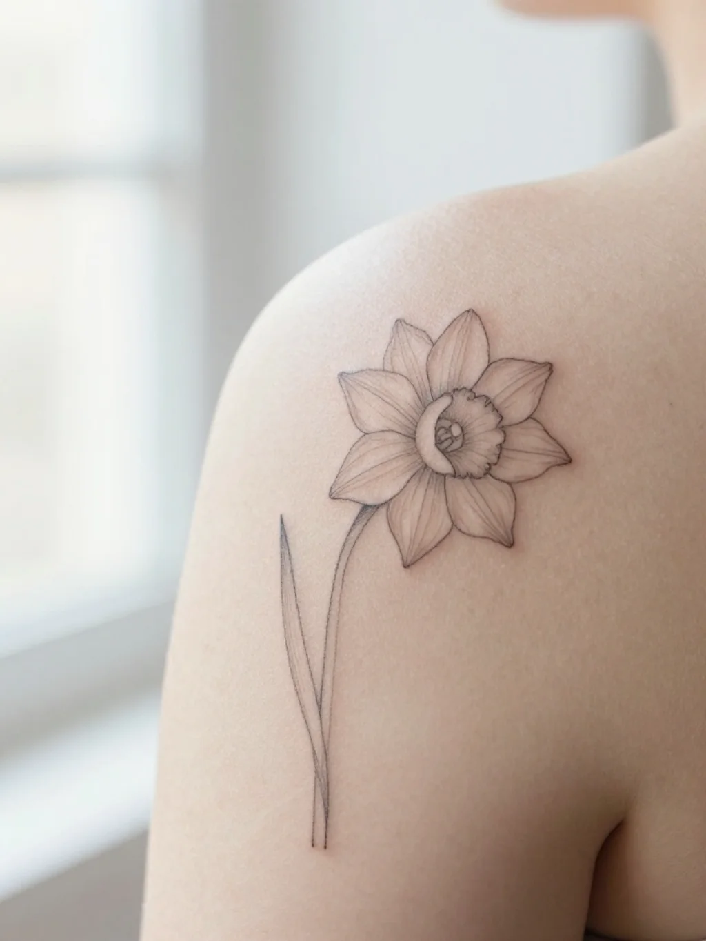 Minimalist December Birth Flower Tattoos That Say Everything With a Single Line