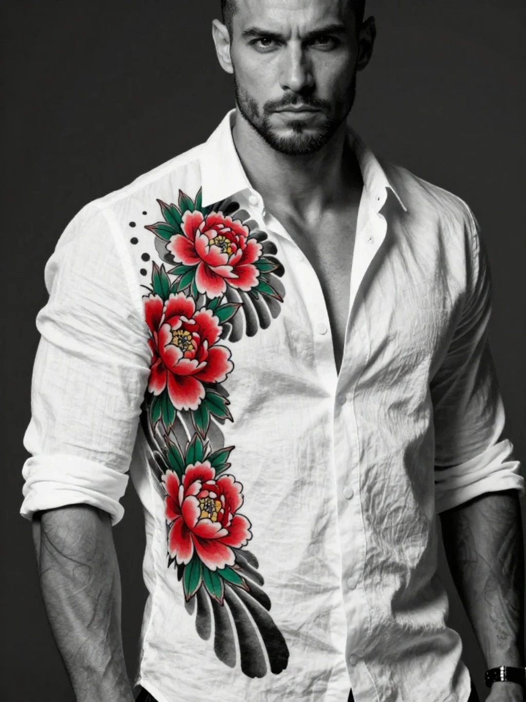 Japanese Peony Tattoos for Men: Reclaiming Floral Art as Masculine Power