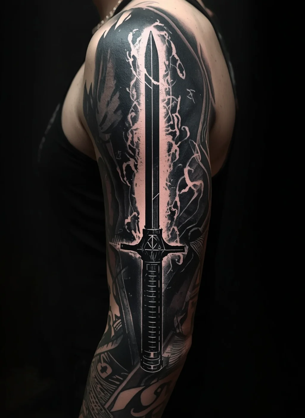 The Darksaber — the Black Blade Tattoo That Commands Every Room It Enters