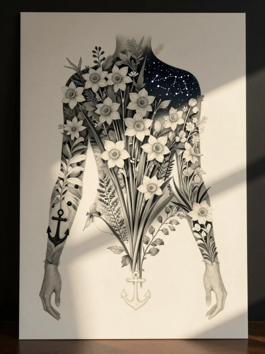 Sleeve Compositions Built Around a December Birth Flower Anchor Piece