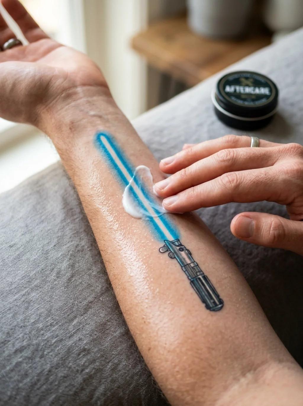 Caring for Your Lightsaber Tattoo to Keep the Colors Vibrant