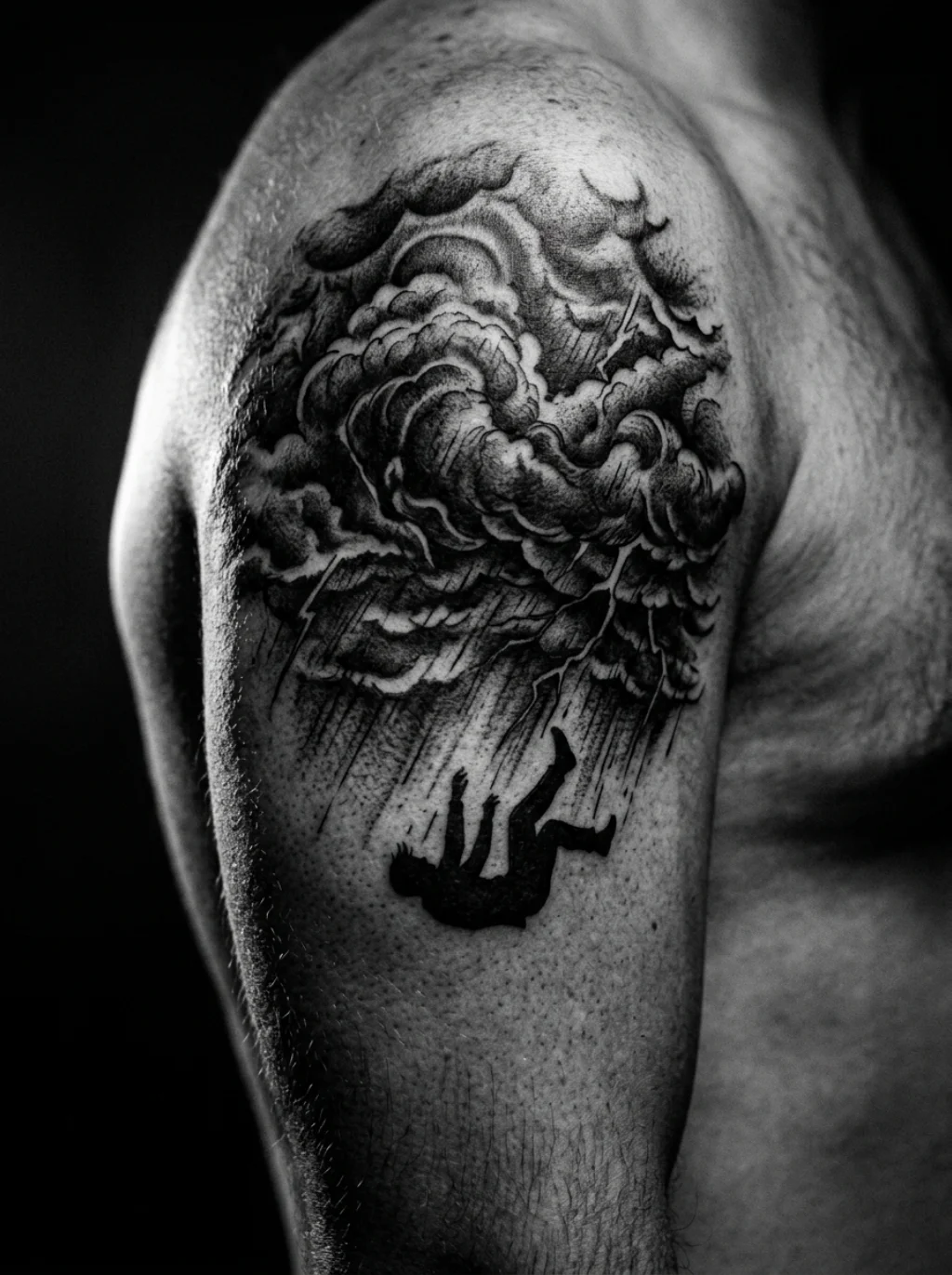 Black and Gray Shading That Feels Like Falling Sky