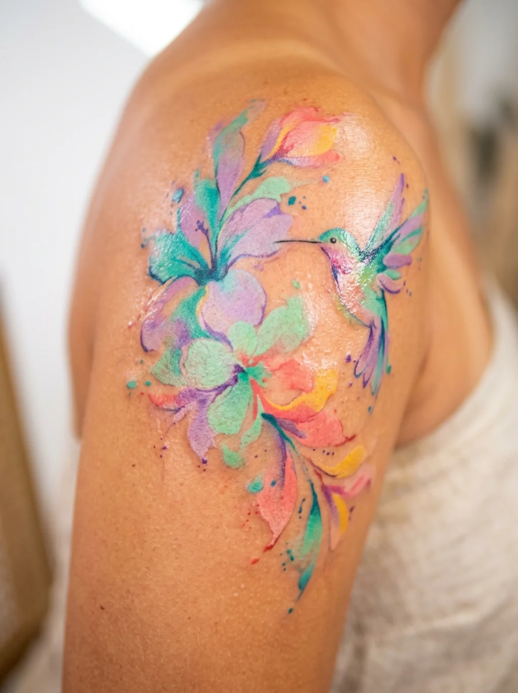 Watercolor Bursts That Soften A Bold Aesthetic Choice