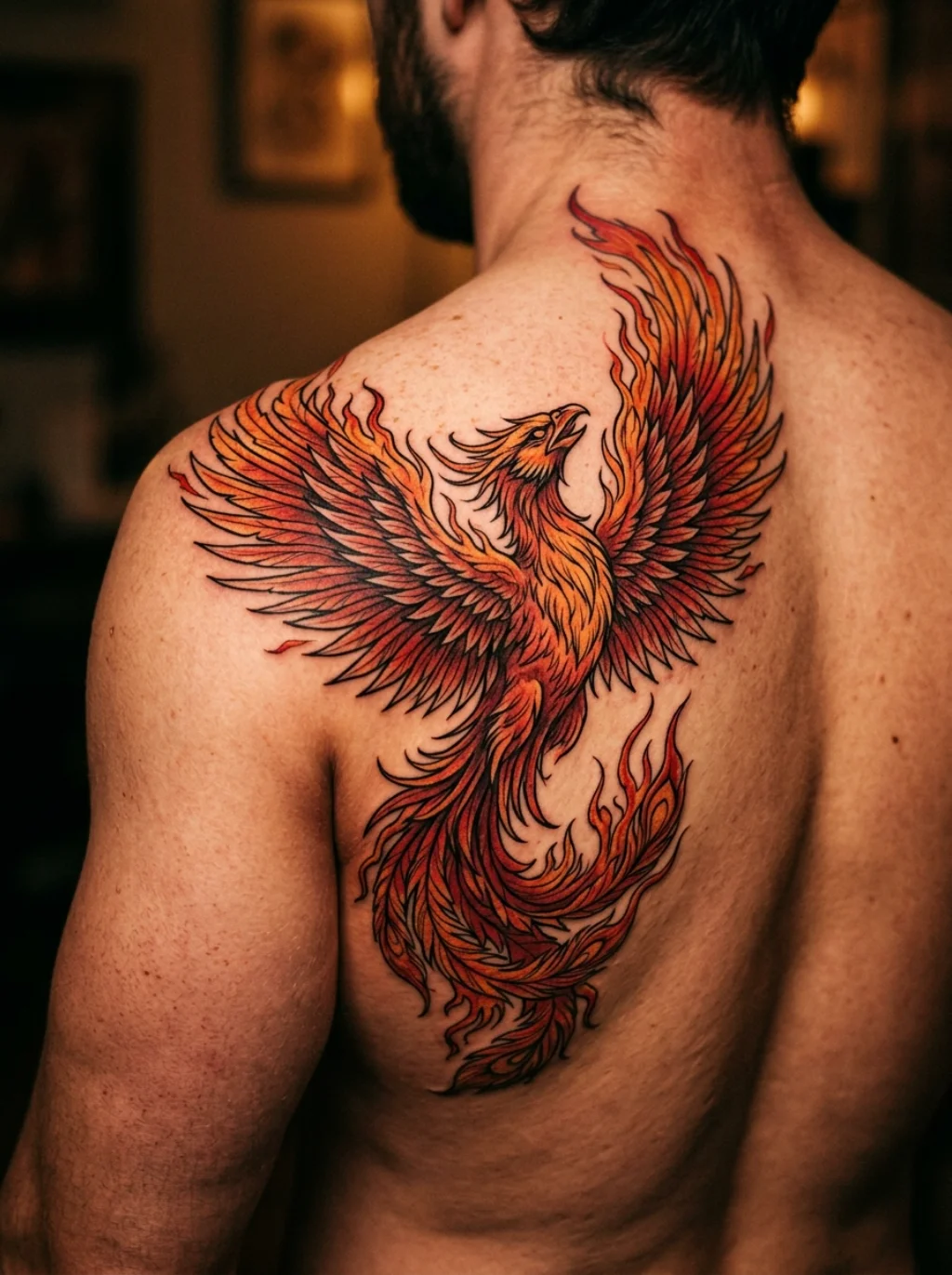 A Phoenix Rising That Represents Rebirth After Genuine Struggle