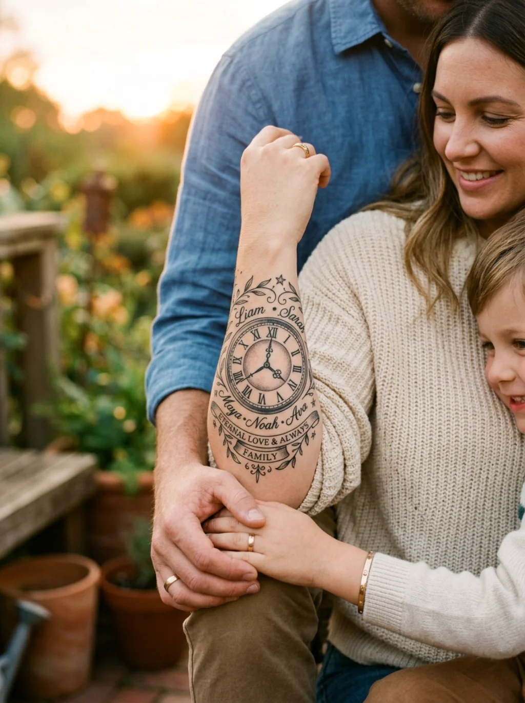 Family Tributes Etched Into A Face That Never Forgets