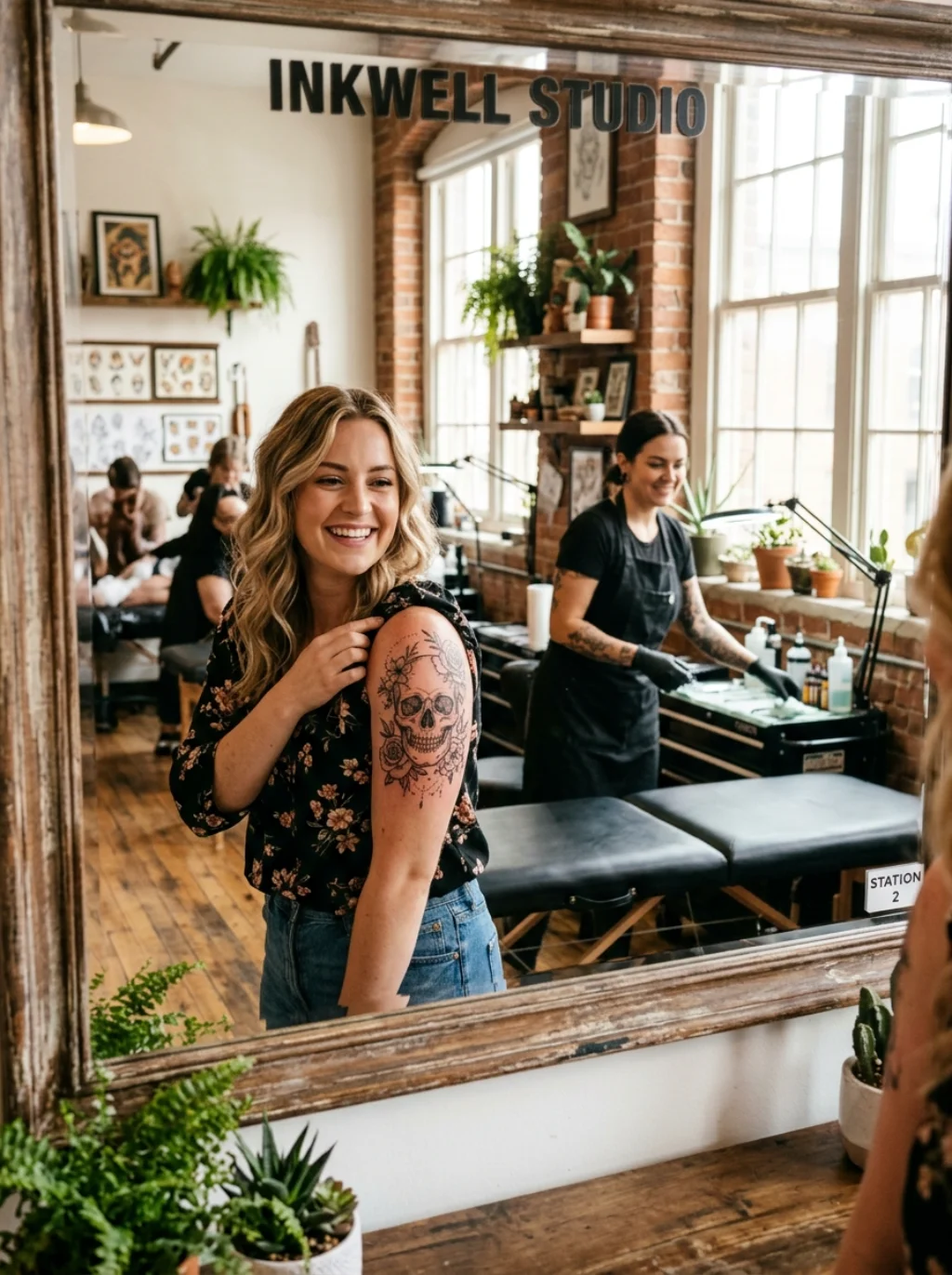 Pretty Skull Tattoos Inspired by Real Salon Transformations