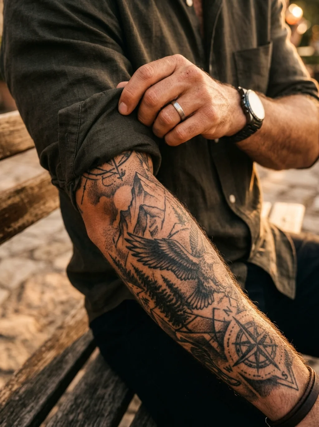 Forearms Wearing Confidence Right Out in the Open