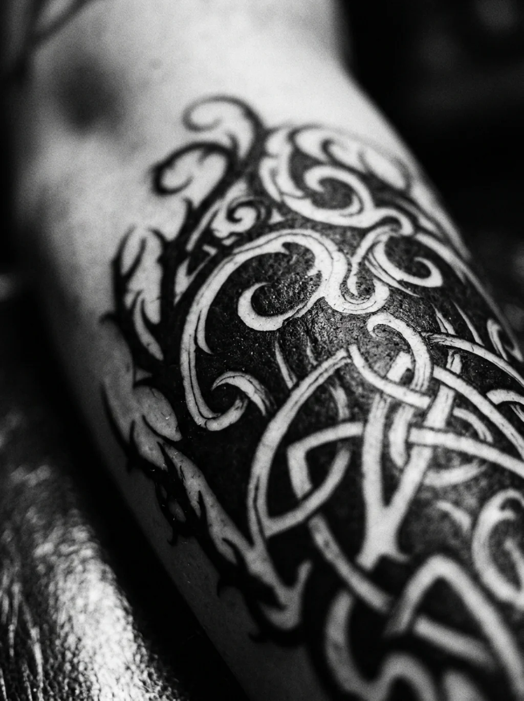 Blackwork Technique That Matches This Game's Signature Dark Aesthetic