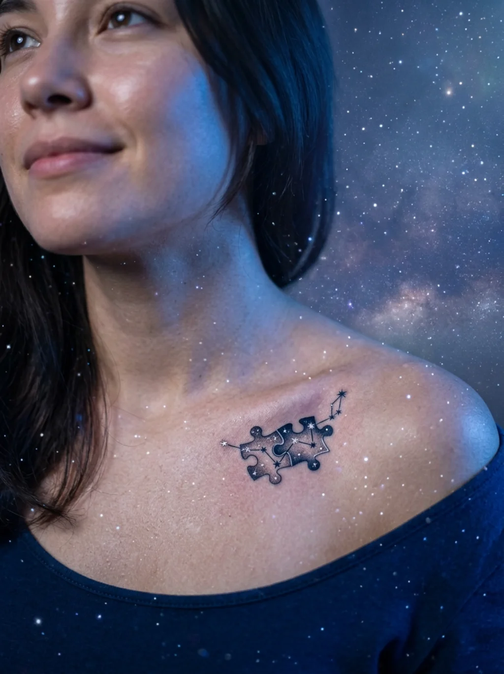 Puzzle Piece Ink That Symbolizes an Unbreakable Connection