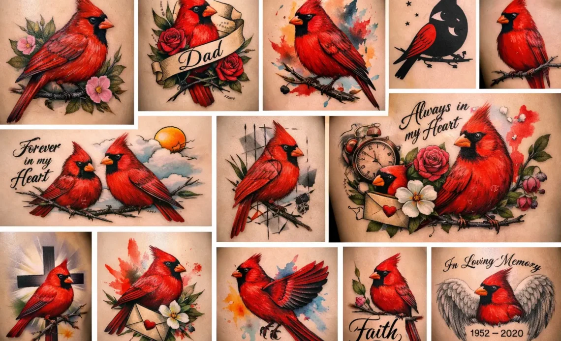red cardinal tattoo