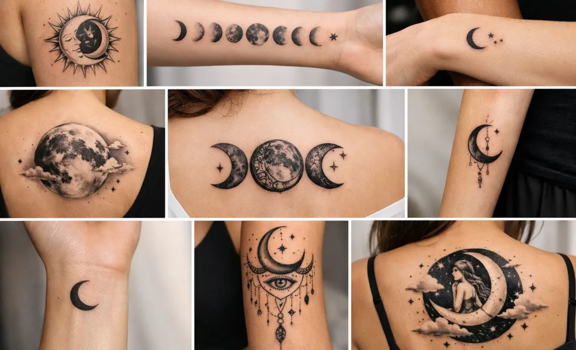 Beautiful Moon Tattoo Ideas