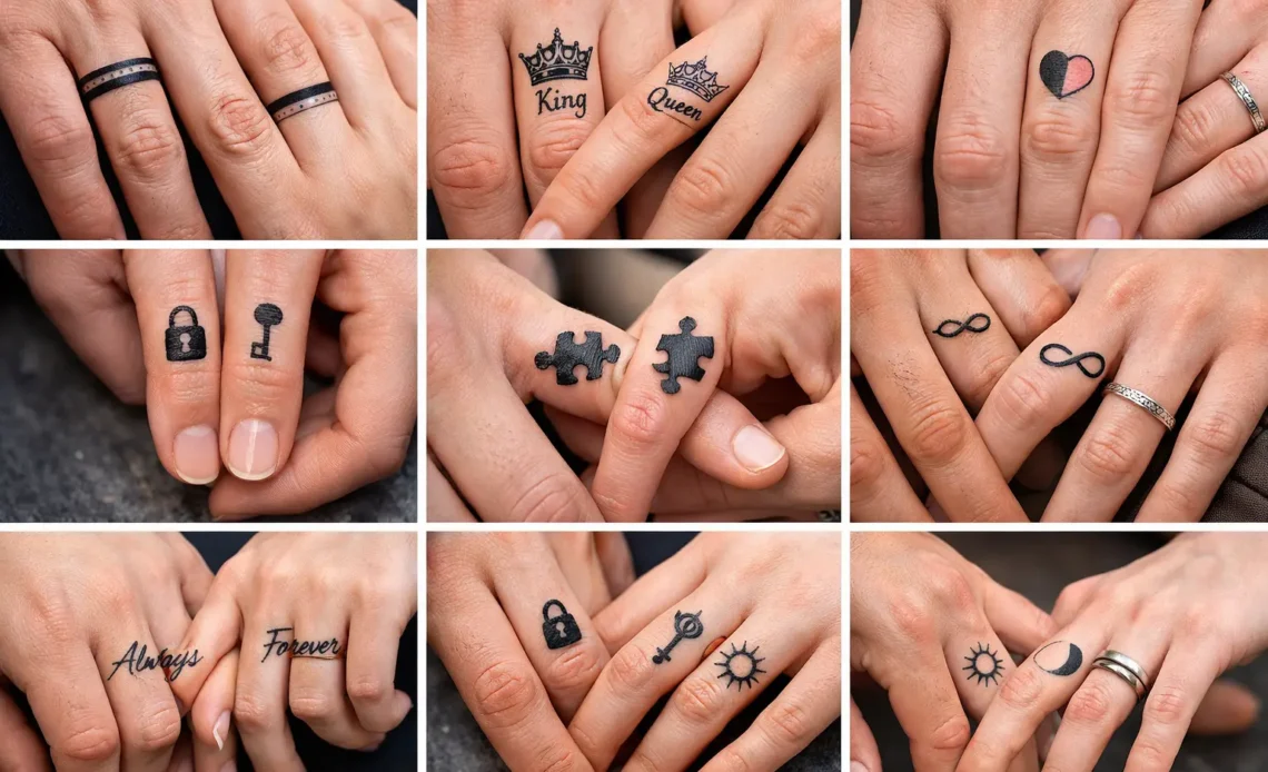 couple finger tattoo ideas