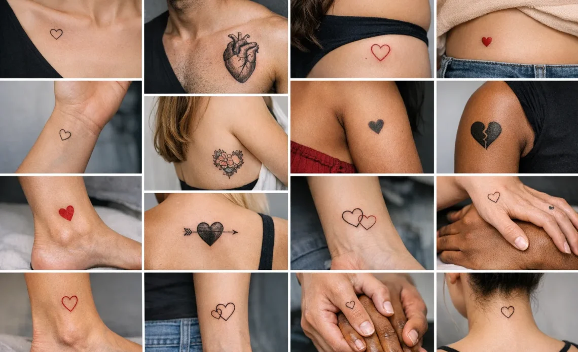 heart tattoo placement