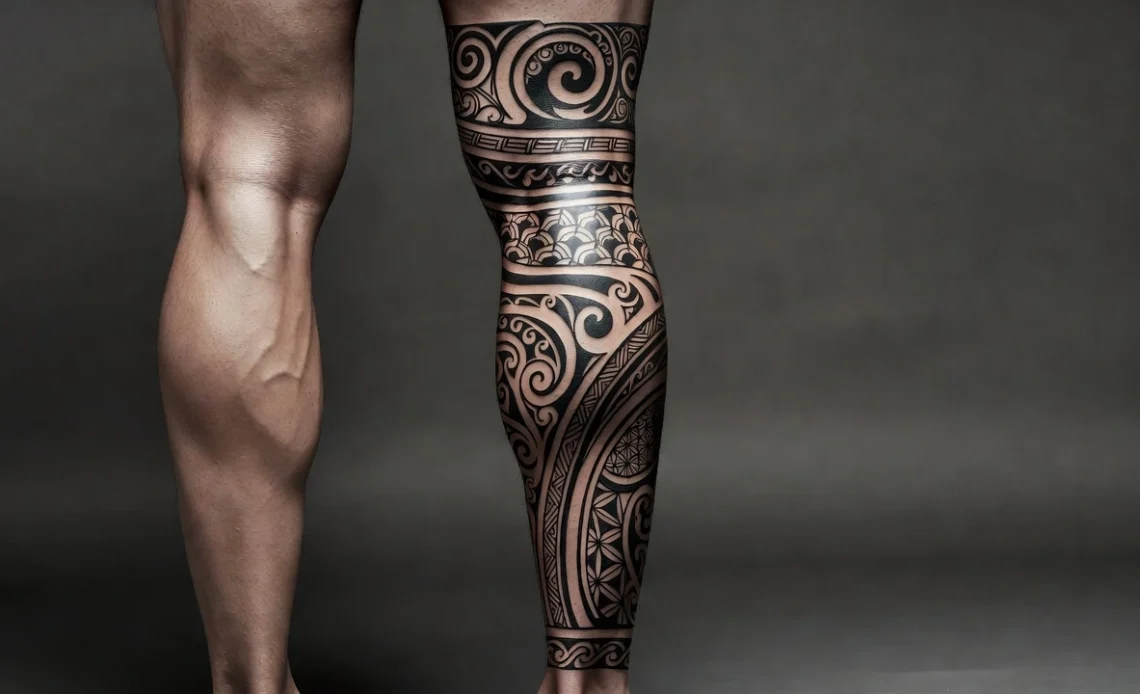19 Bold Calf Tattoo Men's Ideas for Strength and Style