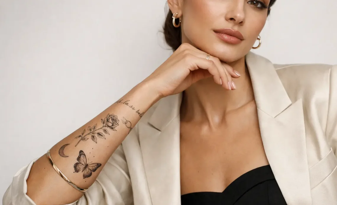 lower arm tattoos for women