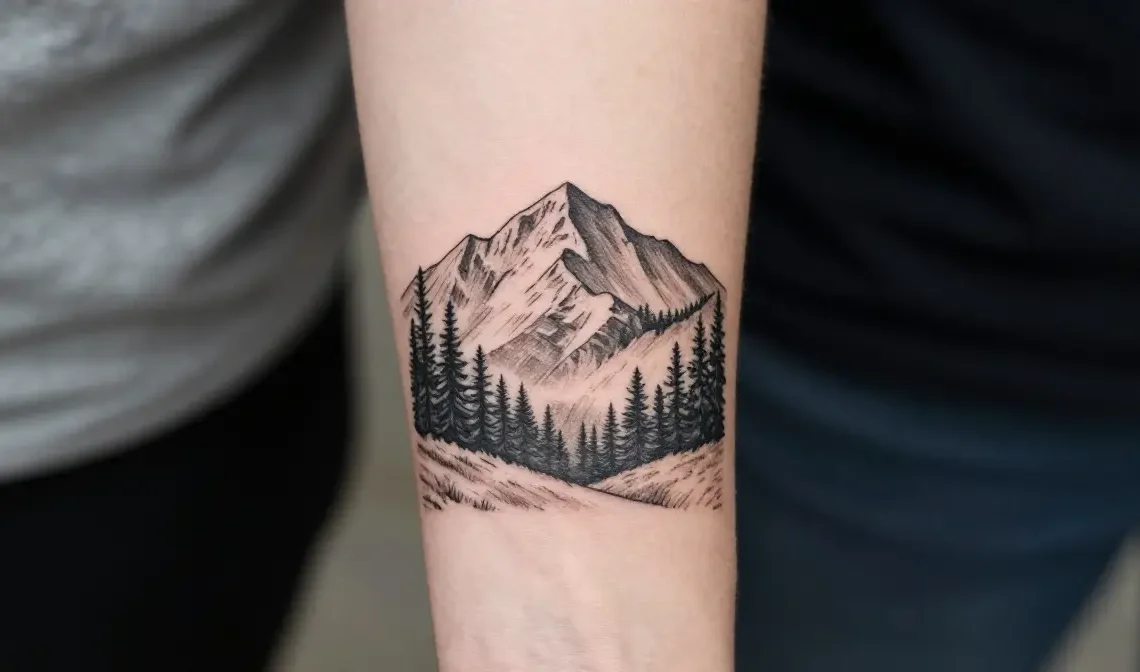 nature scene tattoos