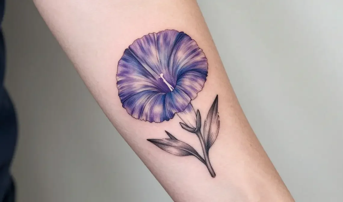 september birth flower tattoo