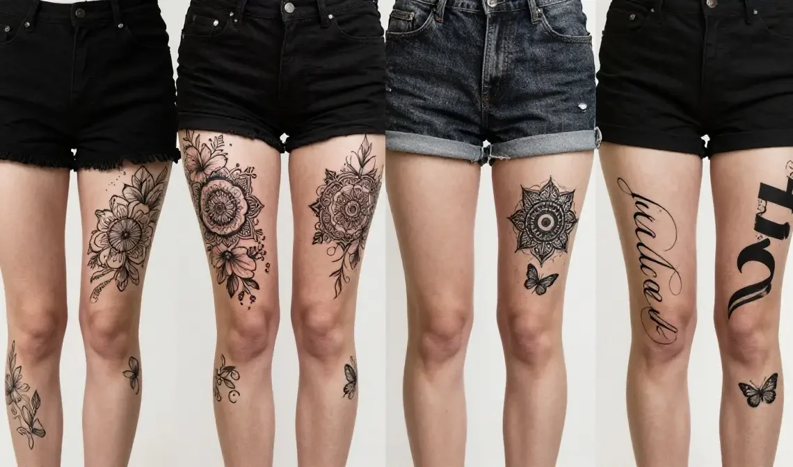 thigh tattoos for women