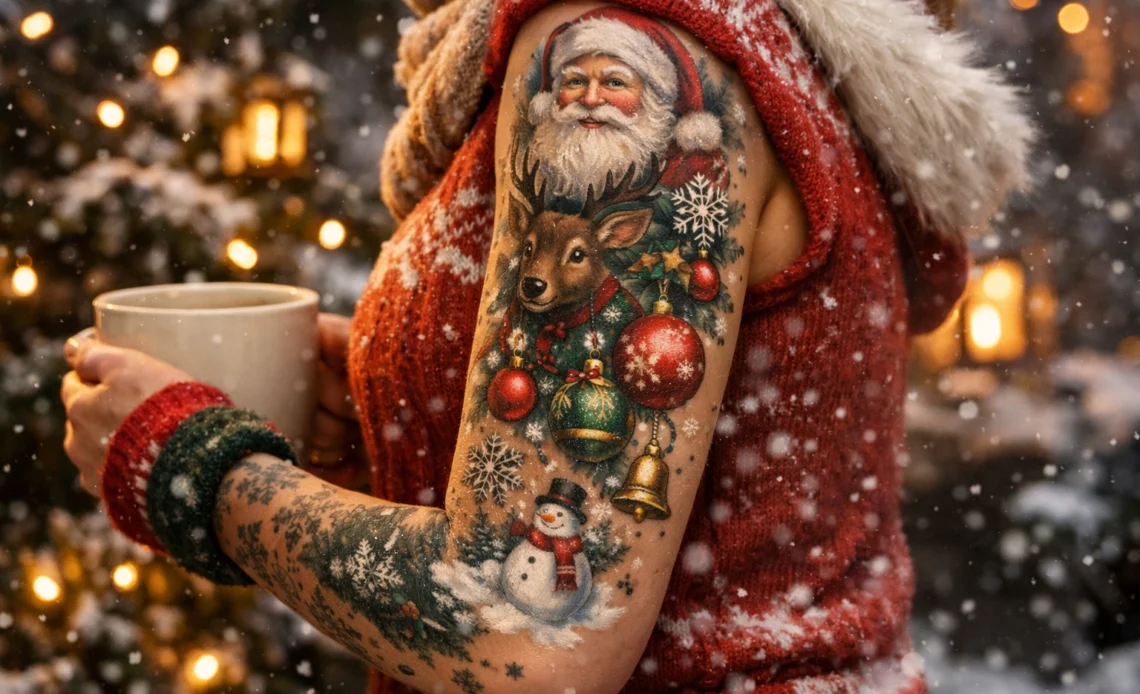 christmas tattoo